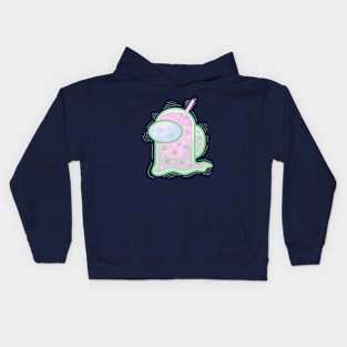 ghost bubble tea Kids Hoodie